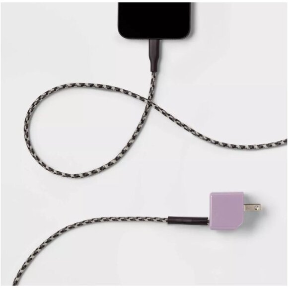 Heyday Single Port Wall Charger 12 Watts Pastel Lavender - Picture 3 of 5